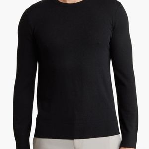 Vince Sweater, Merino Blend, Large, Black